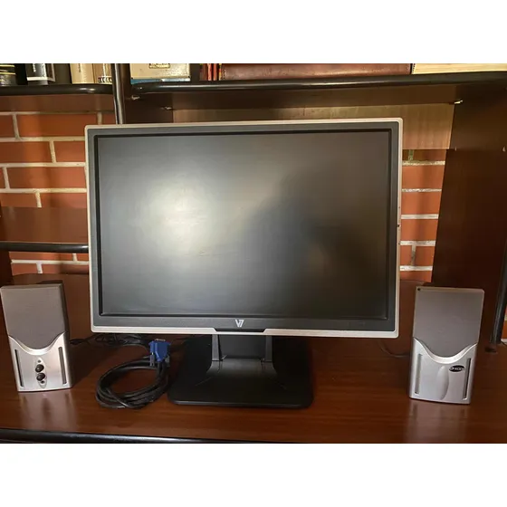 Monitor 19pantalla Plana Para Pc / Usado Incluye 2 Cornetas
