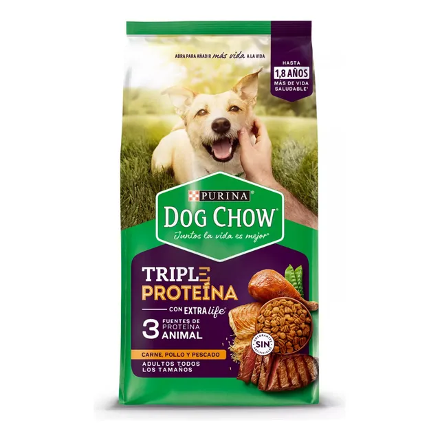 Alimento Seco Perro Dog Chow Triple Proteína Adultos 8kg