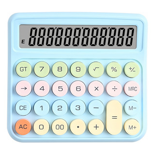 Calculadora De 12 Dígitos Multicolor Con Pantalla Grande Calculadora De 12 Dígitos Multicolor Con Pantalla Grande