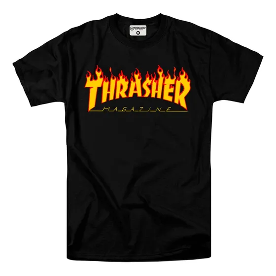 Franela Thrasher Fuego Skate Magazine Para Dama Y Caballero