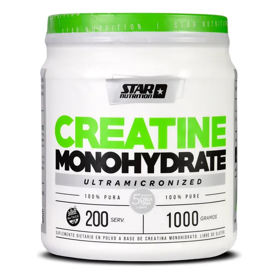 Suplemento en Polvo Star Nutrition Creatine Monohydrate en Pote de 1kg