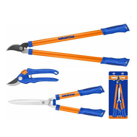 Set Juego Jardinería Tijeras De Poda 3 Piezas Wadfow Wpr3e03 Color Naranja Set Juego Jardinería Tijeras De Poda 3 Piezas Wadfow Wpr3e03 Color Naranja