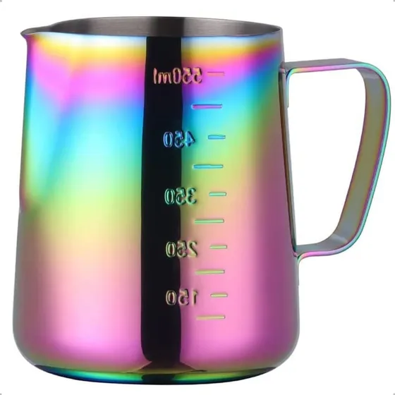 Jarra De Leche Espumante Jarra Para Texturizar Barismo 550ml Jarro Lorito De Metal Arcashopping Jarrito Lorito Jarra Leche Acero Lechero Barista