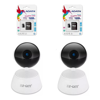 2 Camaras Wifi De Vigilancia Seguridd App + Microsd 128gb 2 Camaras Wifi De Vigilancia Seguridd App + Microsd 128gb