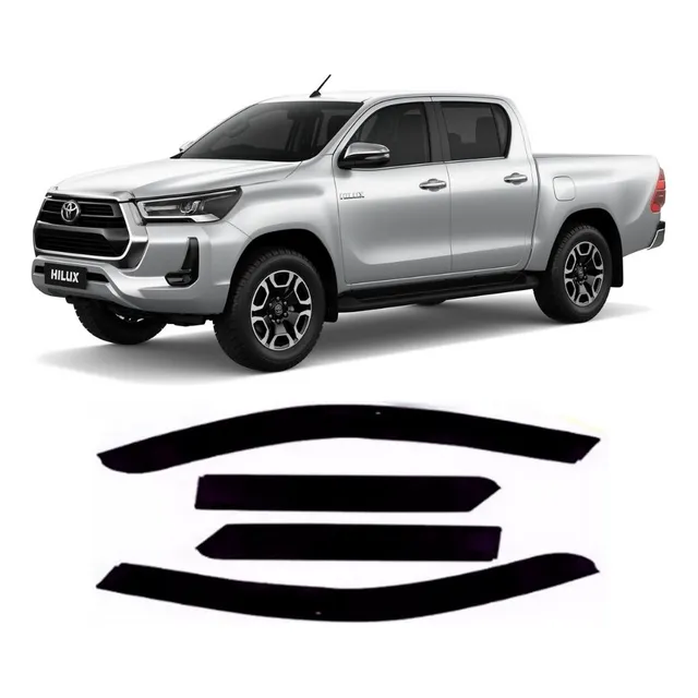 Canaleta Calha De Chuva Hilux Cabine Dupla 16 Ate 24