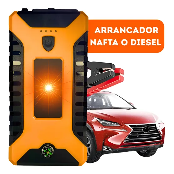 Arrancador Cargador Batería De Autos Portátil Nafta O Diesel