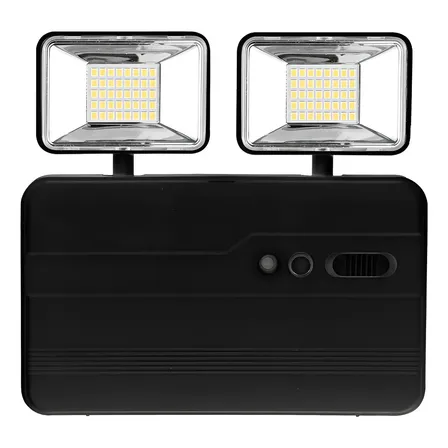 Luz de Emergência LED Avant Pro 5W Recarregável Preto 6000K Interior