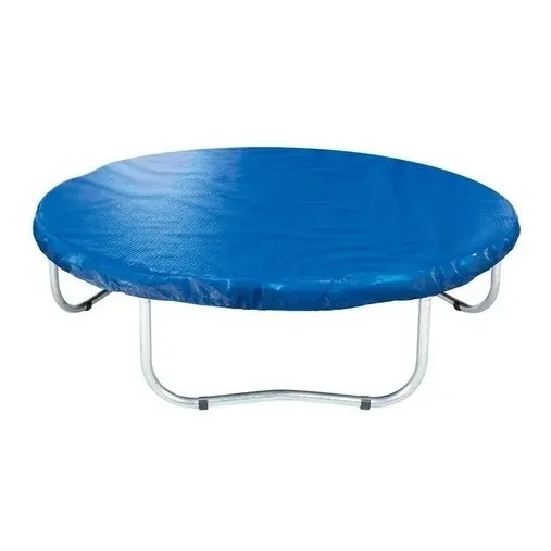 Cobertor Cubre Cama Elástica 366cm Redondo Con Elásticos Color Azul