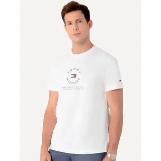 Camiseta Tommy Hilfiger Roundall Graphic Tee Branca Camiseta Tommy Hilfiger Roundall Graphic Tee Branca