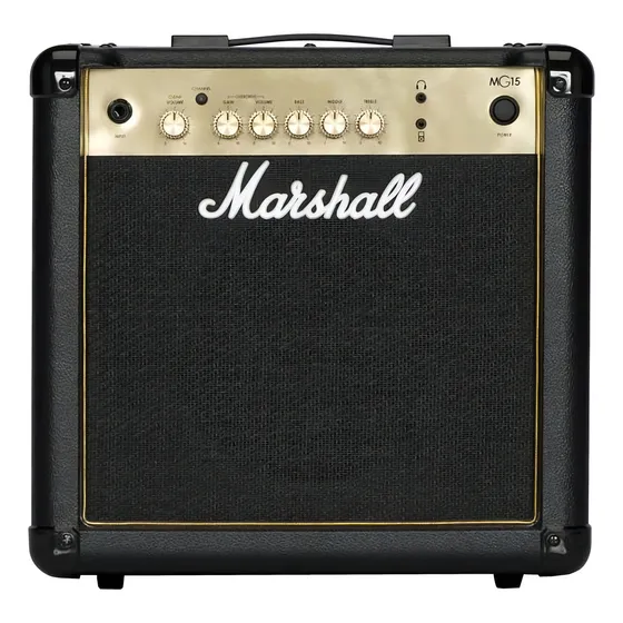 Amplificador De Guitarra Electrica Marshall Mg15cf 15 Watts Color Negro/gris