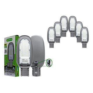 Lampara Led Luminaria 100w Suburbana Con Fotocelda 6 Piezas Lampara Led Luminaria 100w Suburbana Con Fotocelda 6 Piezas