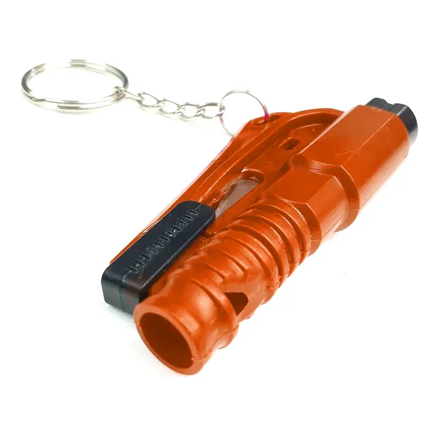 Llavero De Emergencia Con Silbato Tipo Resqme Naranja