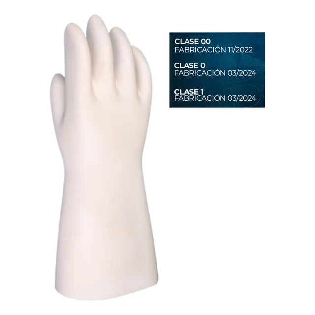 Guante Dielectrico Clase 0  1500v Monocolor