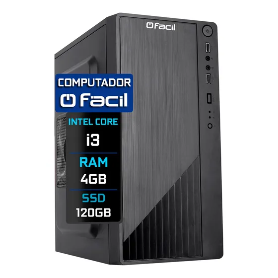 Computador Fácil Intel Core I3 4gb Ssd 120gb