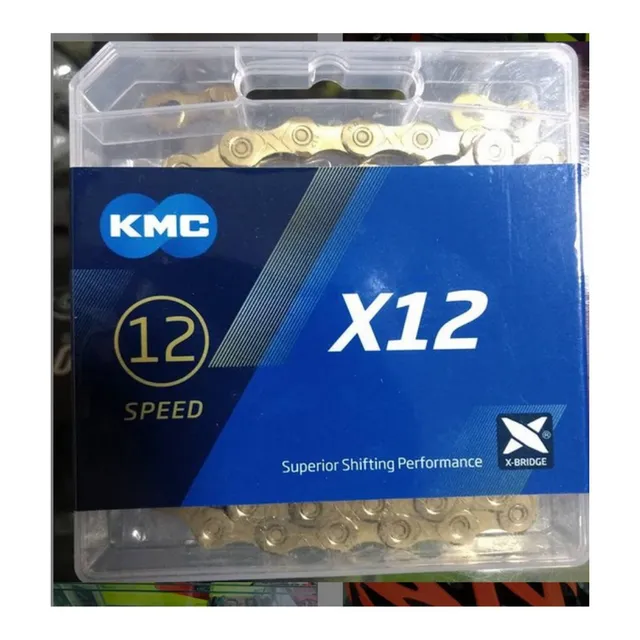 Cadenilla Para Bicicleta Kmc X12 Dorada Nueva