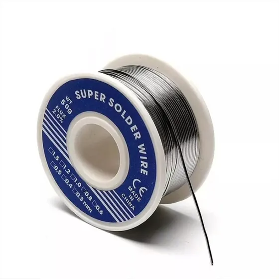 Soldadura De Estaño, Carrete De 0.8mm, 40/60, Con Flux 2%
