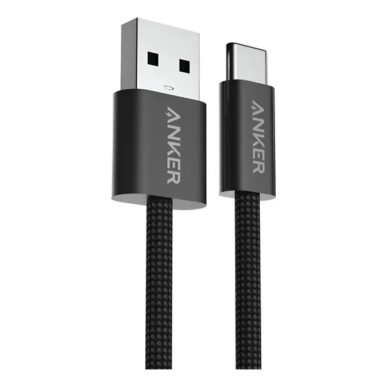 Cabo USB Carregador Celular Tipo C Anker Zolo Reforçado 1 Metro Turbo Dados Para Samsung Motorola Xiaomi iphone 17 16 CarPlay Android Auto Branco Preto