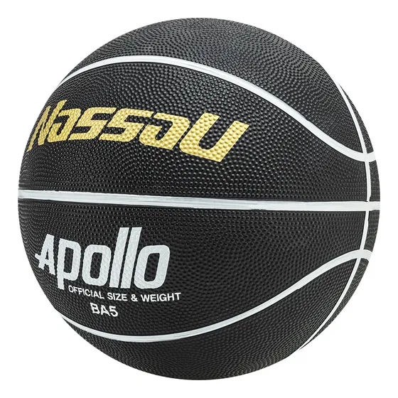 Pelota De Basquet Nassau Apollo Numero 5 Negra Solo Deportes Color Negro