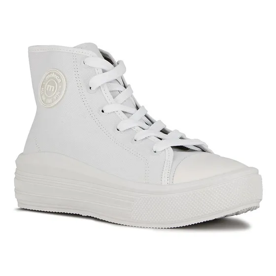 Moleca Bota Casual Lona Acordonado  