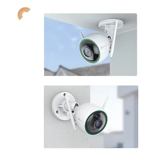 Câmera De Segurança Ezviz H7c Dual 2mp Wifi 360 Lente Dupla Branco