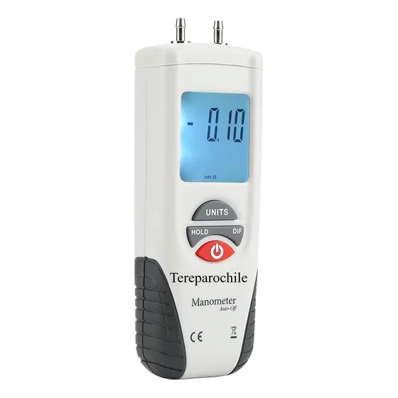 Manómetro Digital Presion Diferencial + Y -  Mbar Max 2 Psi