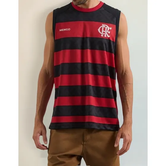 Regata Flamengo Nos Masculina - Preto E Vermelho