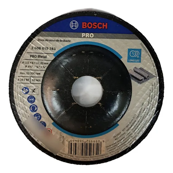 Bosch Disco Desbaste Std For Metal 115x6,0mm