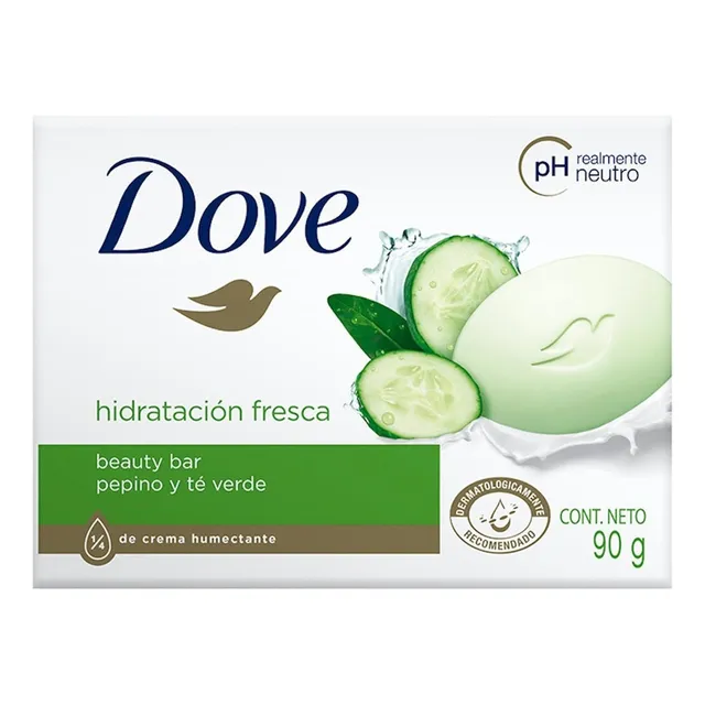 Pack 4 Jabon Dove Hidratación Fresca Fresca 100gc/u Pepino