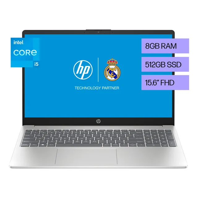 Laptop HP 15-fd0020la Intel Core i5 8GB RAM 512GB SSD 15.6" FHD