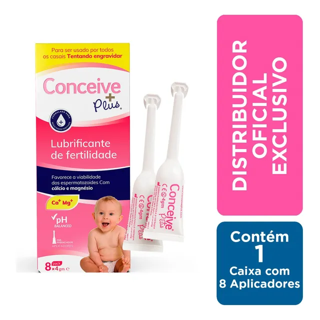 Conceive Plus Lubrif. De Fertilidade C/8 Apl. 4g
