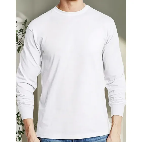 Camibuzos Manga Larga 100% Algodón Cuello Redondo 6 Colores