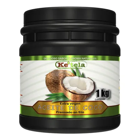 Ke´tela Aceite De Coco Extra Virgen Prensado En Frio 1kilo