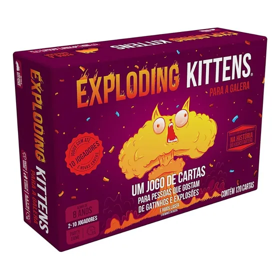 Exploding Kittens Para A Galera Jogo De Cartas Galapagos