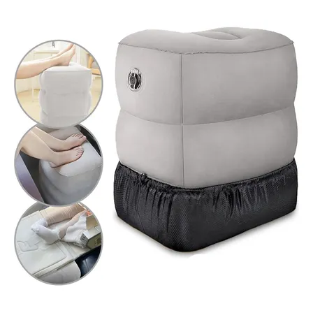 Almohada Cojín Cama Inflable Para Viajes Avión Auto Bus