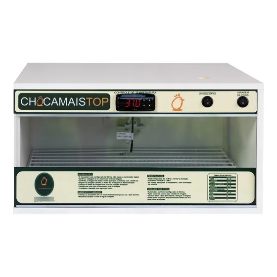 Incubadora para ovos Chocmais CHM 120 + 33m x 67.5m x 50m 127V 190W branco