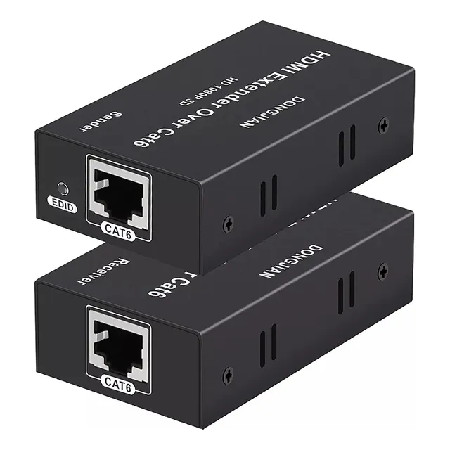 Extensor Hdmi Hasta 60 Metros, Por Lan Cat 6