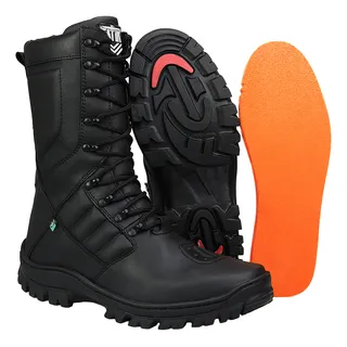 Bota Militar Coturno Masculino TĂĄtico ZĂper Palmilha Confort Bota Militar Coturno Masculino TĂĄtico ZĂper Palmilha Confort