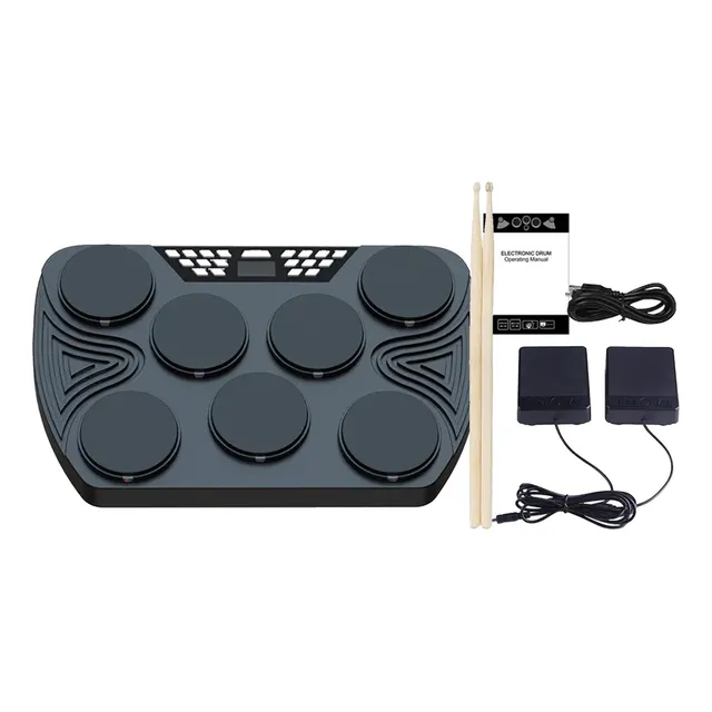 Bateria Octapad Parches Sensitivos Silicona Sunset Drum-set Color Negro