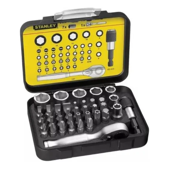 Stanley Dados Y Ptas 1/4 39ps P/moto