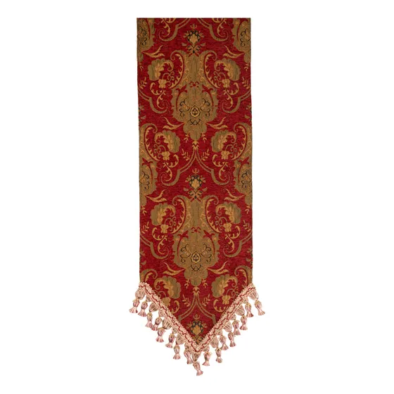 Sherry Kline China Camino Mesa Arte 13 X 108 Rojo