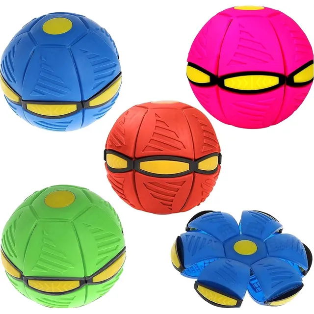 Pelota Disco Voladora Con 3 Luces Led