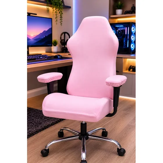 Capa Para Cadeira Gamer Elástica Lavável Proteção Premium