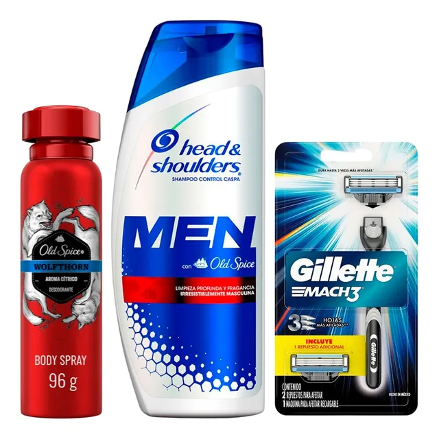 Pack X Men Shampoo, Desodorante Y Gillette