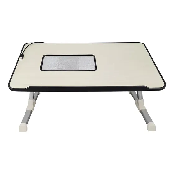 Mesa Laptop Plegable  Desayuno Con Ventilador Regulable