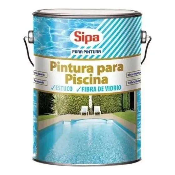 Galon Pintura Para Piscina De Hormigon Y Fibra Sipa Azul