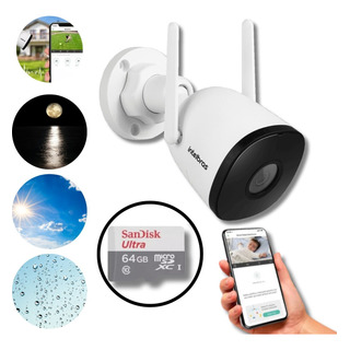 Câmera Wi-fi Externa Im5 Sc Intelbras + Cartão Sd 64gb Ultra Câmera Wi-fi Externa Im5 Sc Intelbras + Cartão Sd 64gb Ultra