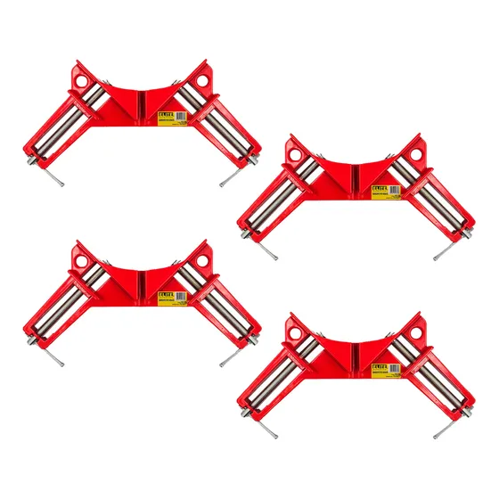 Kit 4 Unid Grampo Sargento Angular 90 Graus Cantoneira Elite