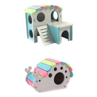 W 2 Unids Mascota Hámster Casa De Juguete Ardilla Cobaya W 2 Unids Mascota Hámster Casa De Juguete Ardilla Cobaya