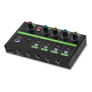 Mini Mixer De Microfone, Linha Estéreo Monocromåtica De Baix Mini Mixer De Microfone, Linha Estéreo Monocromåtica De Baix