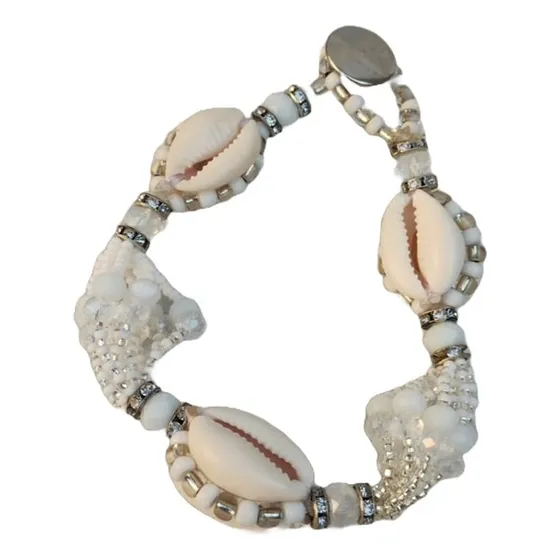Pulsera De Obatala 10 Hilos Con Caracol Santeria 